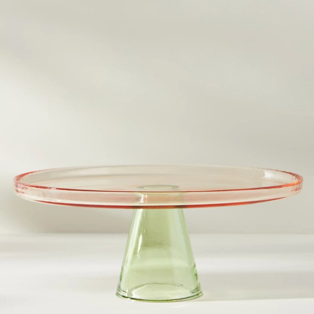 Anthropologie Ramona Glass Cake Stand - Large (11” Diameter)